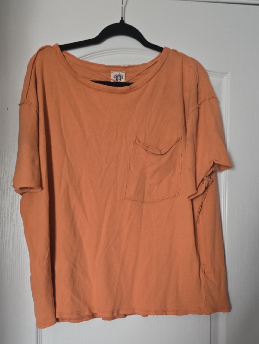We The Free Orange Pocket Tee